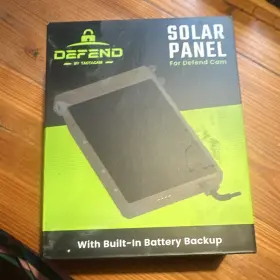 Ddf-sp01 Defend Cam Solar Panel For Trail Camera Built-in Battery Backup Usb-c
