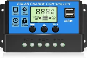 H0911-2 Depvko Upgraded 30a Solar Charge Controller 12v/ 24v Panel Regulator With A