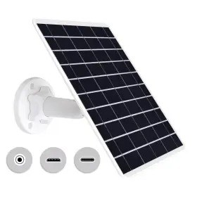 Dftim 732122674899 8w Solar Panel Compatible With Rechargeable Battery Powered Cam For Security