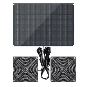 Dftim 732122674929 Solar Powered Fan 15w Waterproof Panel Exhaust Intake Monocrystalline