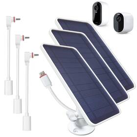 Dianmu 734931684793 3 Pack Solar Panel For Arlo Essential 2k Xl And Spotlight Camera With 13ft Cable