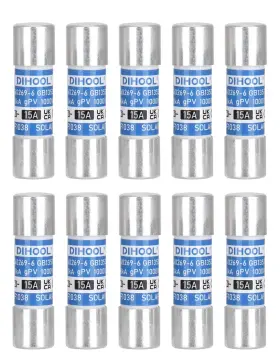 Rtpv1038-10x15a Dihool 15 Amp Solar Fuse Without In-line Holder For Connector 10pcs 10x38mm