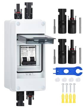 Dihool Uscdefh2022013005 40 Amp Solar Disconnect Switch With Dc Circuit Breaker Box For