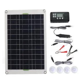 Diydeg 638417063252 30a Mppt Solar Controller And Panel Kit 12v 24v 50w Waterproof P