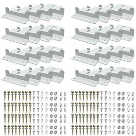 Diyiiron B0f7x5nlnr 32 Units Solar Panel Mounting Z Brackets Lightweight Aluminum Corrosion Pa