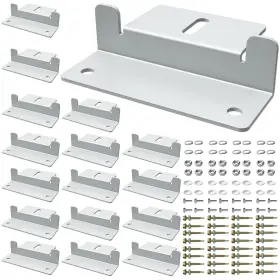 S80s016 Diyiiron 16 Units Solar Panel Mounting Z Brackets Lightweight Aluminum Corrosion