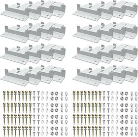Diyiiron S80s032 32 Units Solar Panel Mounting Z Brackets Lightweight Aluminum Corrosion Pa