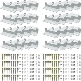S80s032 Diyiiron 32 Units Solar Panel Mounting Z Brackets Lightweight Aluminum Corrosion Pa