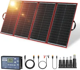 300w Dokio 696602353844 18v Portable Foldable Solar Panel Kit 21x41inch 17lb Charger 2