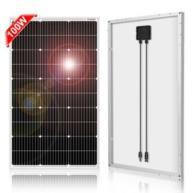 Dokio B07nvjllz5 100w 18v Monocrystalline Solar Panel 9bb Glass For 12v Battery Charging