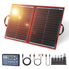 Dokio B07vl3xf96 100w Portable Foldable Monocrystalline Solar Panel Kit Usb Stand 18.9x26in