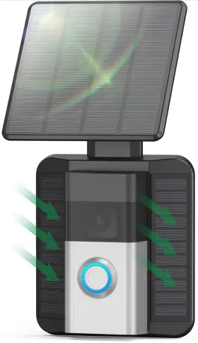 Gen-2024 Dongguan Ruihong Lian Technology Co. Ltd. Qibox Solar Charger Compatible With Ring Video Doorbell 1st 2.9w New