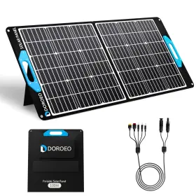 Ub100 Doroeo 100w Portable Solar Panel Foldable Charger Monocrystalline