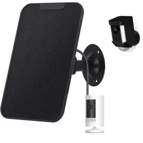 Cw-s100 Dosili 6w Solar Panel For Ring Stick Up Cam/pro Spotlight Cam Plus/pro - Black
