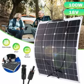 100w Duoerlan24 840140935516 Watt Flexible Solar Panel 18v Mono Panels Home Rv Boat Off-grid Power