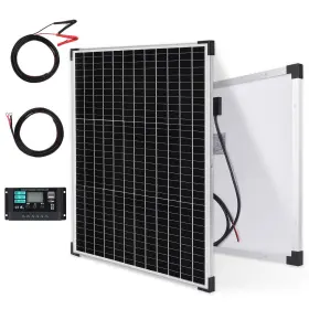 Lp-sp25-a02 Dyviahome 50w Solar Panels Kit 12v Monocrystalline Maintainer 10a Battery Charge