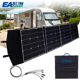 Easunpower Ths-fold-160w-18v-4-2 18v 160w 100w Foldable Solar Panel Portable High Efficiency Rv Outdoor Camping