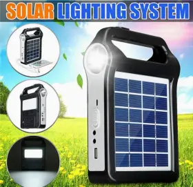 Ep-038 Easy Power 6v 3000mah Portable Solar/usb Charging Led Light System