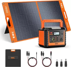 600w Ebl 313024255265 300wh Backup Lithium Battery Peak 110v/330w Pure Sine Wave Ac Outlet For