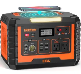 1000w Ebl Mp500 Portable Power Station 500w 110v/500w Solar Generator Peak