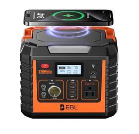 Ebl R1w1 Portable Power Station 300 110v/330w Pure Sine Wave Solar Generator...r1w1