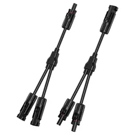Ecjtu 705887504343 1 Pair Of Solar Connectors Y Branch Parallel Adapter Cable Power