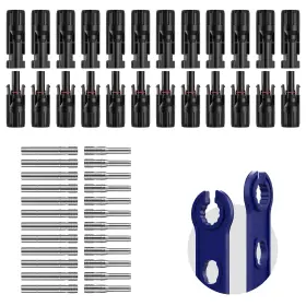 Ip67 Ecjtu 705887504381 12 Pairs Solar Panel Connectors Waterproof 1000v 30a 24pcs Conn