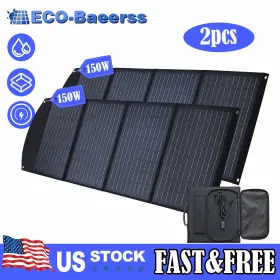 Sy-150w Eco-baeerss 300w Foldable Solar Panel Kit Waterproof For Generator Power Station