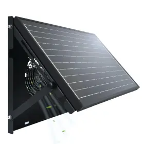 1211200031 Eco-worthy 15w Solar Powered Metal Shell Waterproof Exhaust Fan Kit For Chicken Coops G