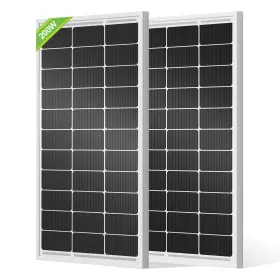 Eco-worthy 445006919995 2pcs 100 Watt Solar Panels Monocrystalline Panel For 12v/24v Ba