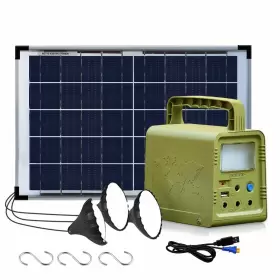 460138031 Eco-worthy 84wh Portable Power Station Solar Generator With 18w Panel