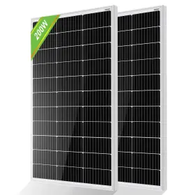 Eco-worthy 810127130708 2pcs 100 Watt Solar Panels 12 Volt Monocrystalline Panel For