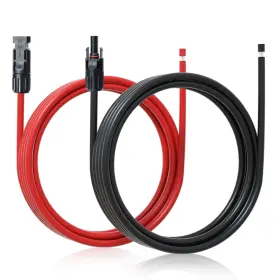 Eco-worthy 810127130845 10ft 10awg Solar Extension Cable With Female And Male Connector Panel W