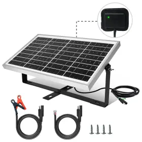 Eco-worthy 810127132375 10w Solar Panel Kit Built-in Smart Controller 12v Battery Trickle Charg