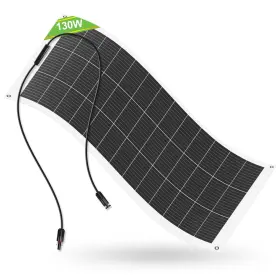 Eco-worthy 810127132641 130 Watt 12 Volt Monocrystalline Flexible Solar Panel Semi-flexibl