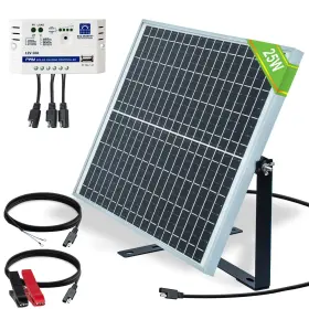 Eco-worthy 810127132658 25 Watts 12v Solar Panel Sae Connector Kit Waterproof 25w Pa