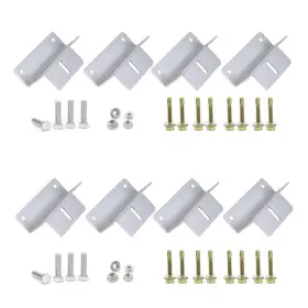 Eco-worthy 810127132870 8 Units Solar Panel Mounting Brackets Z Bracket Sets Lightweight Aluminum Cor
