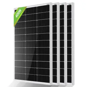 400w Eco-worthy 810127132948 Solar Panels 4pcs 100 Watt 12 Volt Monocrystalline Panel Module Fo