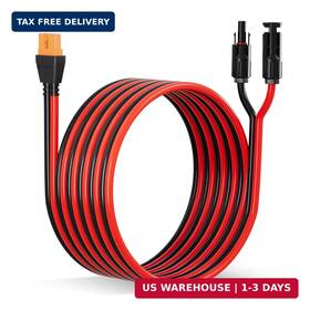 Eco-worthy 810127138261 Eco-worthy Solar To Xt60i Cable 12awg 10ft Extension Connector Xt