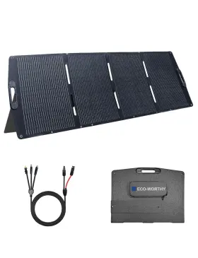 12bb Eco-worthy 810127138872 200w Portable Solar Panel Foldable Charger With Adjustable Kickst