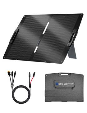 Eco-worthy 810127138889 100w Portable Solar Panel Etfe Foldable 23% High Efficiency For P