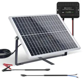 Eco-worthy 810127139008 25w 12v Solar Battery Trickle Charger Maintainer Waterproof Panel Ad