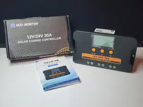 Ew1907-30a Eco-worthy Solar Charge Controller 30a Dual Usb Port Auto 12v/24v Pwm - Open Box