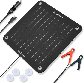 L02ep10bb18v-1 Eco-worthy 10w Solar Car Battery Charger Panel Red Black