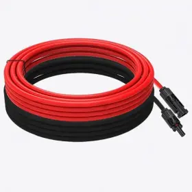 L03mc5-1 Eco-worthy 16ft 11awg Solar Cable With Female And Male Connector Panel Adaptor Kit