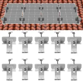 L03wdspbzjtz-1 Eco-worthy Roof Solar Panel Mounting Bracket System Kit For 1-4 Pieces Panels