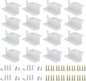 Eco-worthy L03z4-4 16 Units Solar Panel Mounting Brackets Z Bracket Sets Lightweight Aluminum Corro