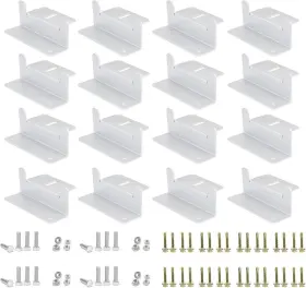 L03z4-4 Eco-worthy 16 Units Solar Panel Mounting Brackets Z Bracket Sets Lightweight Aluminum Corro