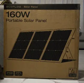 5015201001 Ecoflow 160w Portable Solar Panel For Power Station Ip68 Certified