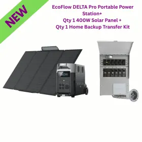 3600w Ecoflow 842783131218 Delta Pro One 400w Solar Panel Qty 1 Home Backup Transfer Kit